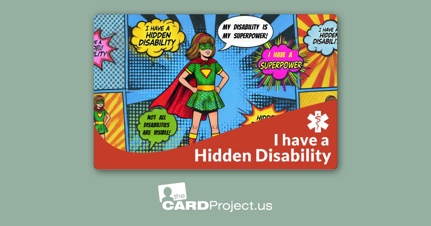 I Have a Hidden Disability Kids Design